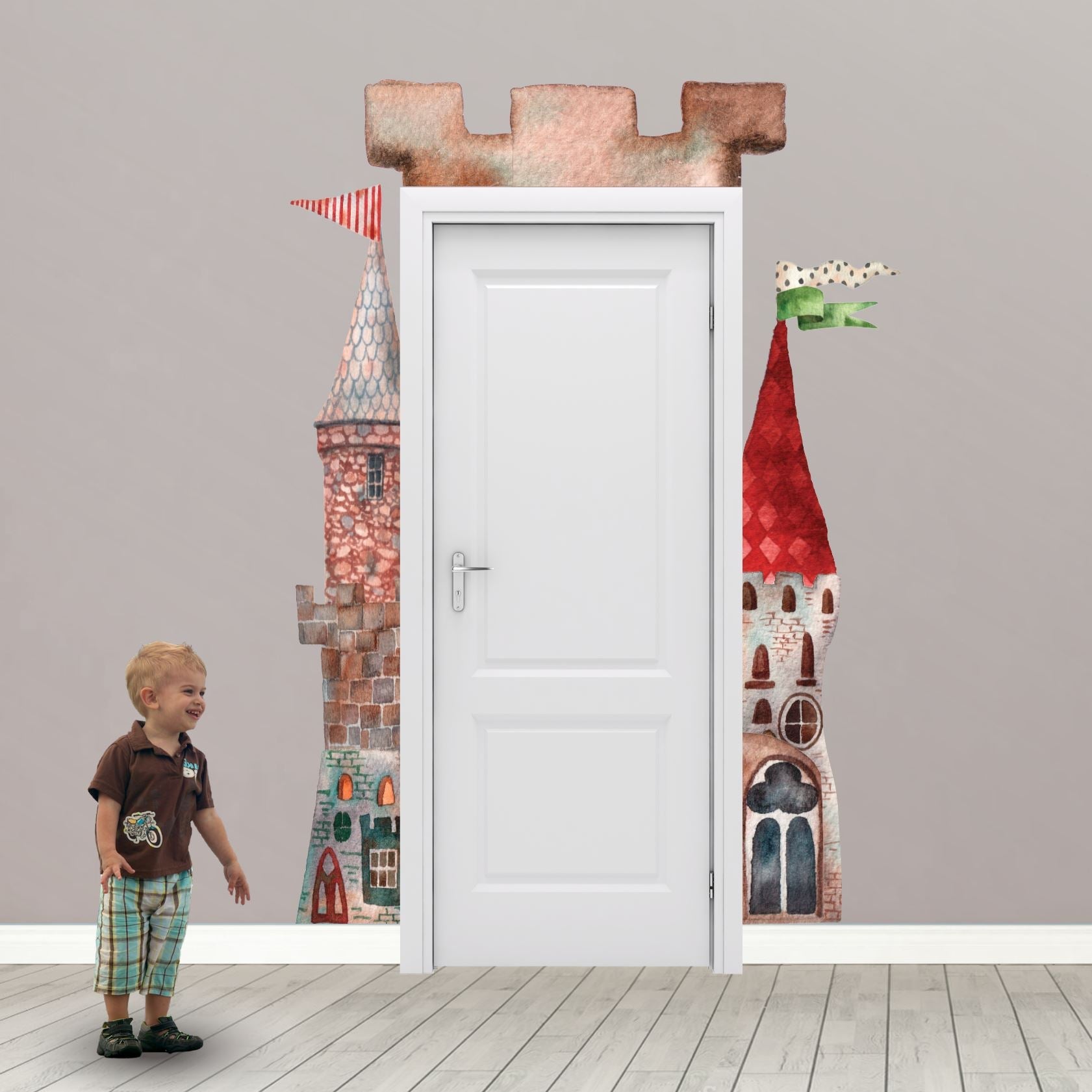 Castle and Dragons Wall Stickers | Door Decoration Wall Decals - Picture Perfect Decals