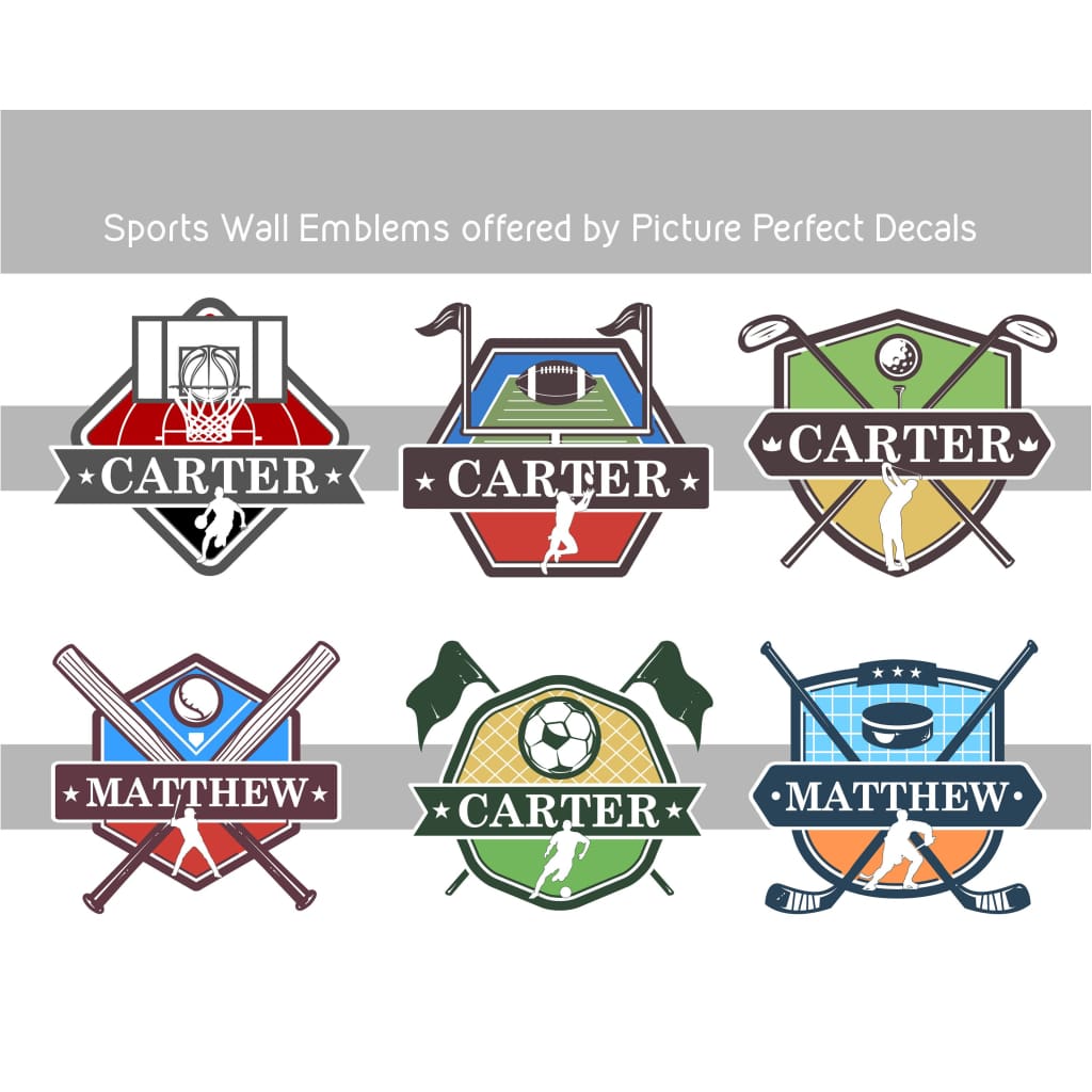 Custom Football Wall Decals | Any name and team colors! - Picture Perfect Decals