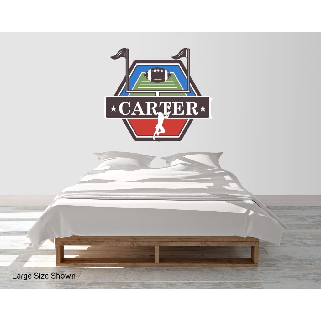 Custom Football Wall Decals | Any name and team colors! - Picture Perfect Decals