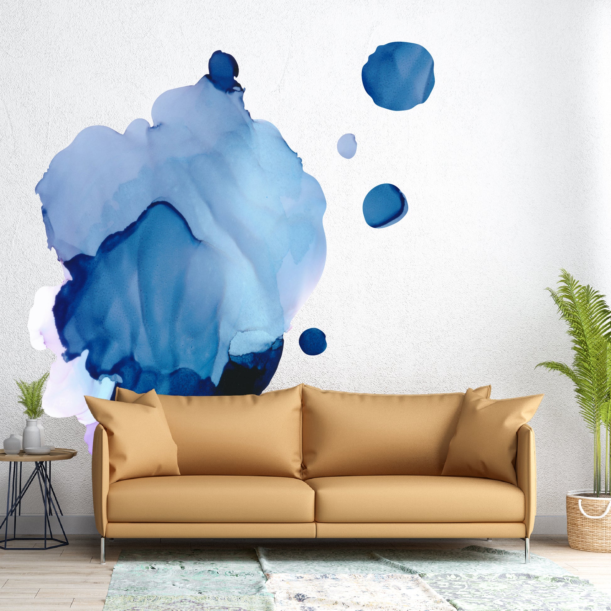 Abstract Watercolor Ink Removable Wall Decal - picture perfect decals
