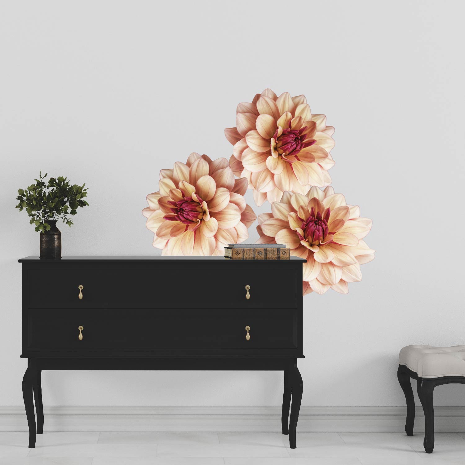 Large Dahlia Flower Decals | Set of three - Picture Perfect Decals