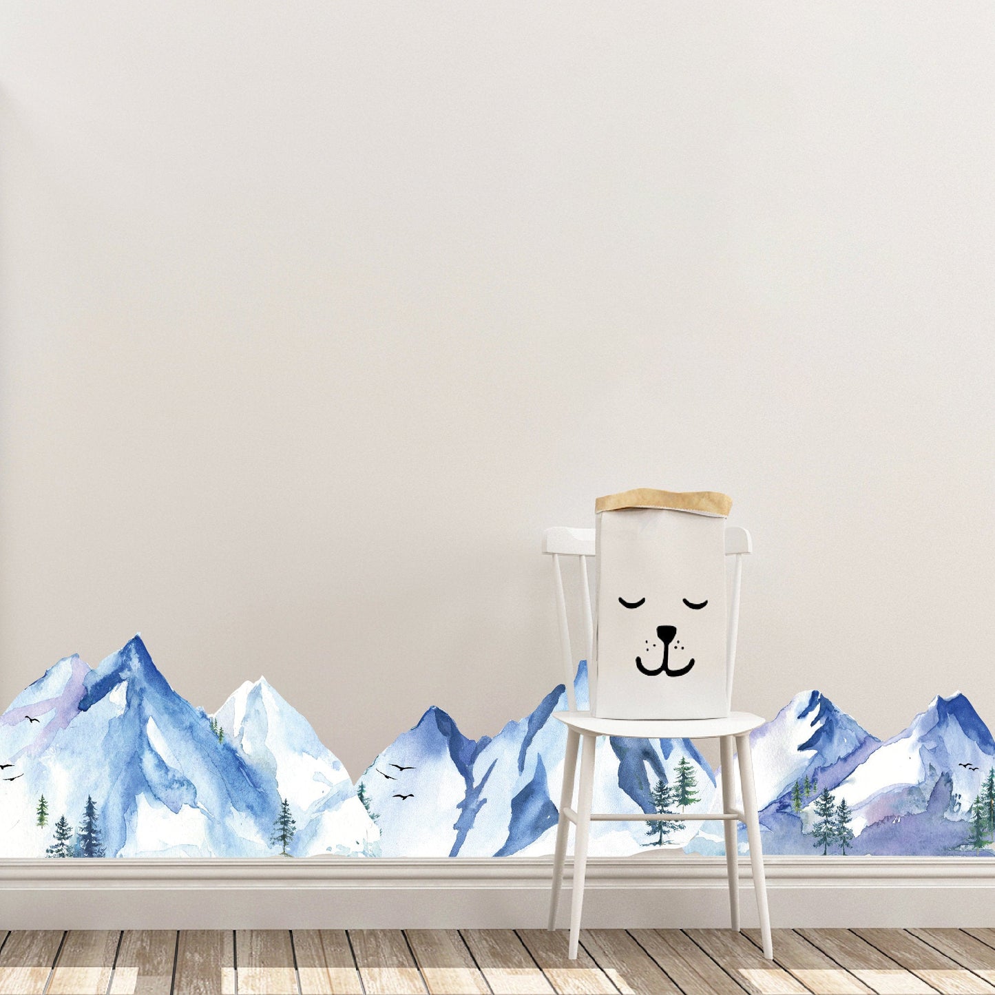 Mountains | Watercolor Wall Decals | Blues - Picture Perfect Decals