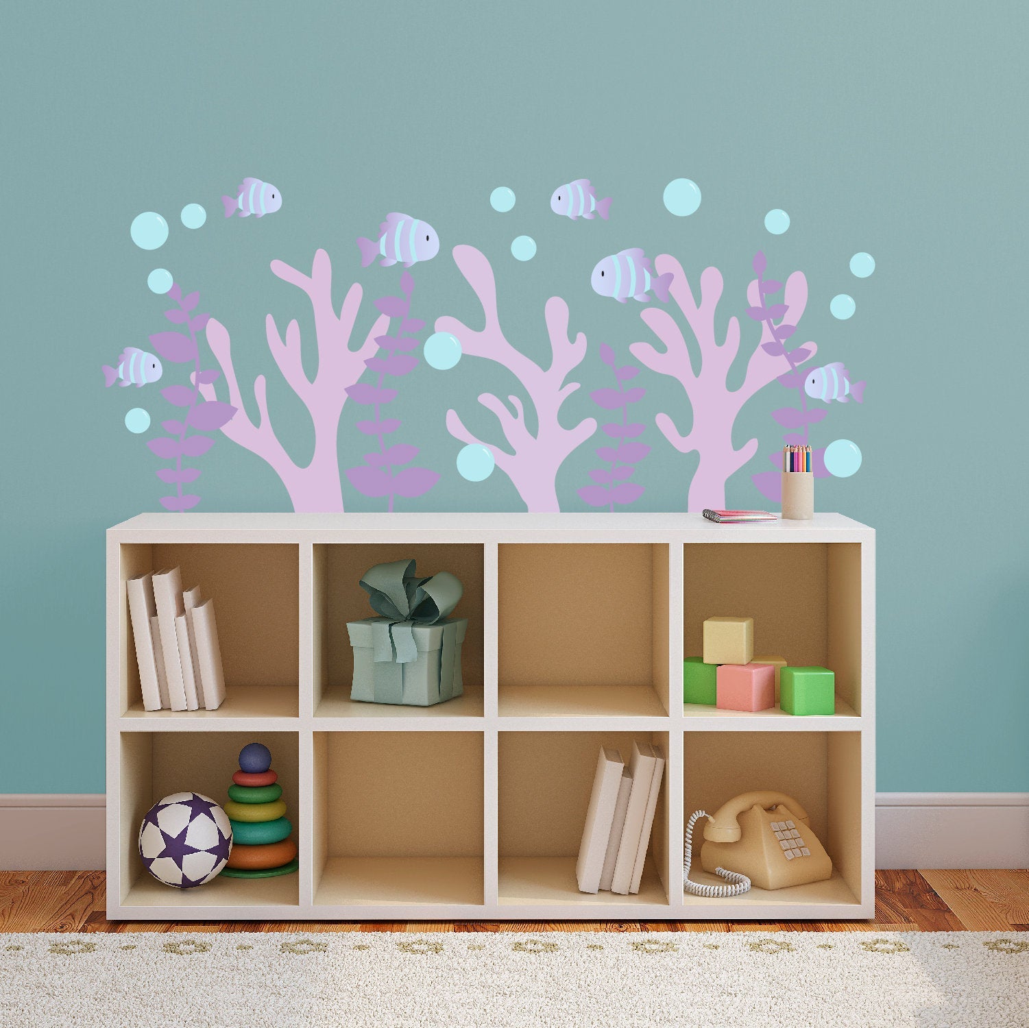 Under the Sea Fish Wall Decals | Coral Reef Wallpaper Stickers - Picture Perfect Decals